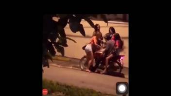 brand new ass big damage the cunt on the street with her friends in the blowjob