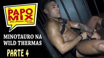 #PapoPrivê: PapoMix catches Dotadao Minorauro at the Glory Hole of Clube dos Pauzudos in São Paulo - FINAL - Part 4 - Twitter:@TVPapoMix